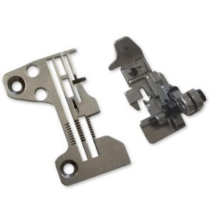 Set for rolled hem stitch on overlock machine